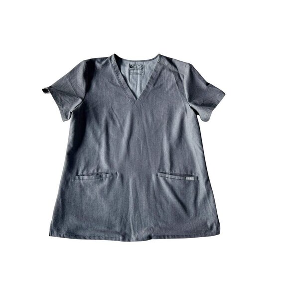 Figs Women's Sz M Casma Three Pocket  Graphite Gray Scrub Top FW1100 - Picture 6 of 6